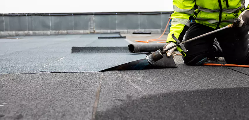 Residential Flat Roof Repair in Lake Zurich
